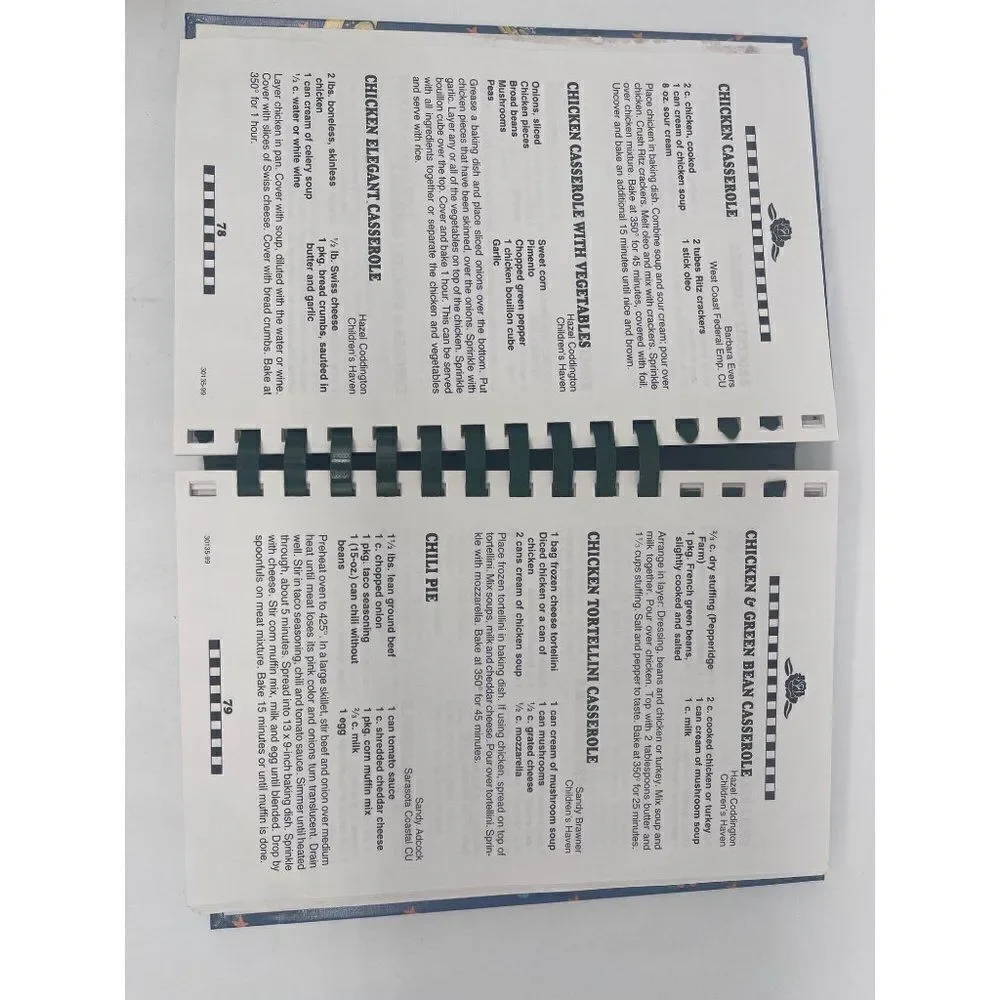 1999 Recipes from the Heart Cookbook (Sara Mana Chapter of Credit Union)